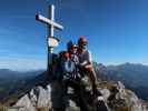 Sabine und ich auf der Frauenmauer, 1.835 m (6. Okt.)