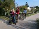 Sabine, Martin und Hannelore bei der Pottendorfer Straße in Wiener Neustadt