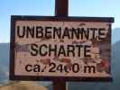 Unbenannte Scharte, 2.400 m (14. Okt)