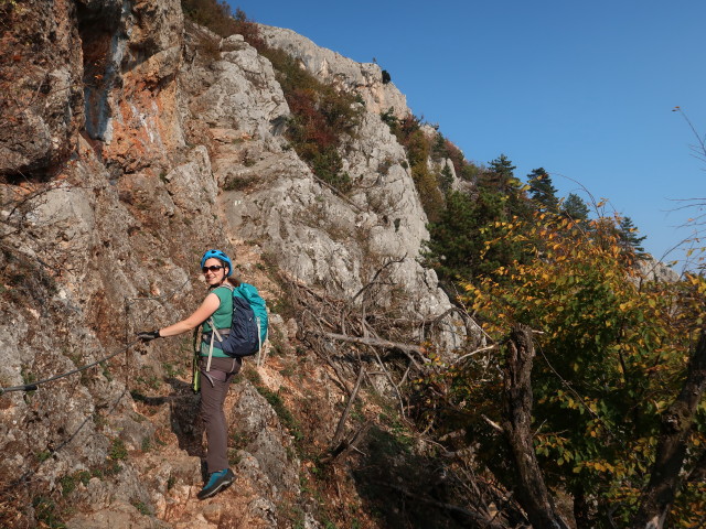 Sabine am Völlerinsteig