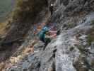 ÖTK-Klettersteig: Sabine im dritten Teil