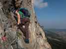 ÖTK-Klettersteig: Sabine im dritten Teil