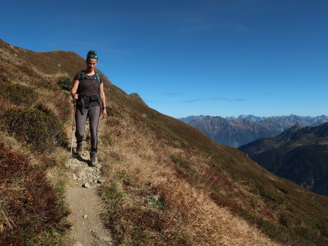 Romy zwischen Kreuzjoch und Oberer Latschätzalpe (21. Okt.)