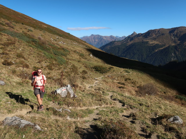 Ich zwischen Kreuzjoch und Oberer Latschätzalpe (21. Okt.)