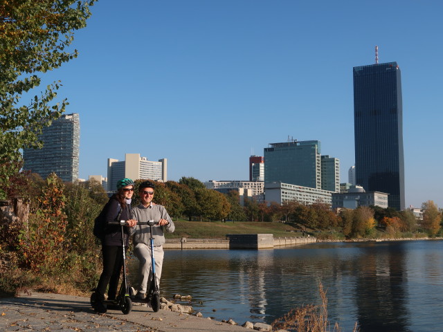 Sabine und ich bei der Brigittenauer Bucht