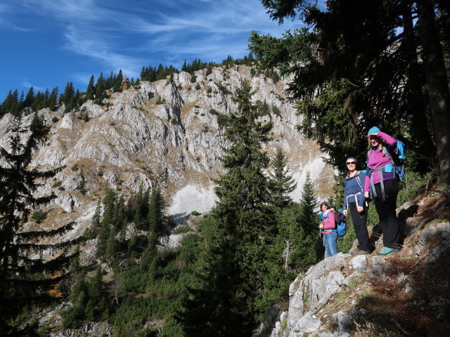 Kerstin, Sabine und Janna am Südlichen Grafensteig