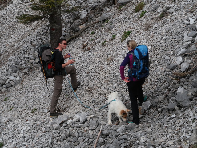 Stefan und Janna am Südlichen Grafensteig zwischen Stadelwandleiten und Kienthalerhütte