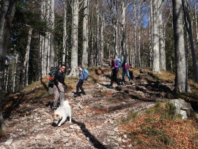 Stefan, Sabine, Janna und Kerstin zwischen Kienthalerhütte und Jakobsquelle