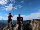 Ich und Stefan am Turmstein, 1.416 m