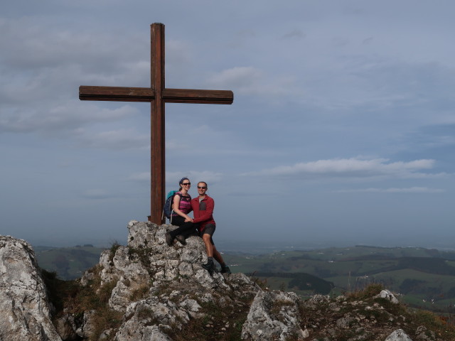 Sabine und ich am Prochenberg-Kreuzkogel, 1.115 m