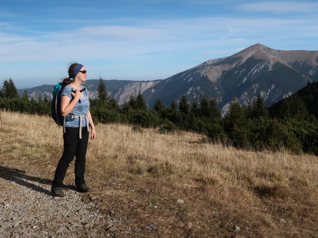 Sabine zwischen Praterstern und H&ouml;llental-Aussicht
