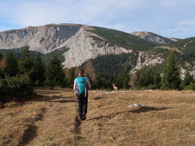 Sabine zwischen H&ouml;llental-Aussicht und Wolfgang-Dirnbacher-H&uuml;tte