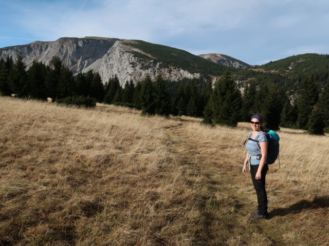 Sabine zwischen H&ouml;llental-Aussicht und Wolfgang-Dirnbacher-H&uuml;tte