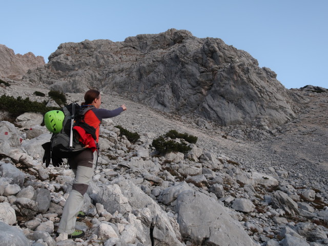 Carmen zwischen Priel-Schutzhaus und Bert-Rinesch-Klettersteig