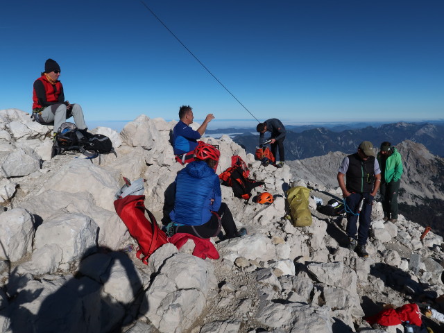 Carmen, Erhard, Martina, ?, Axel und ? am Gro&szlig;en Priel, 2.515 m