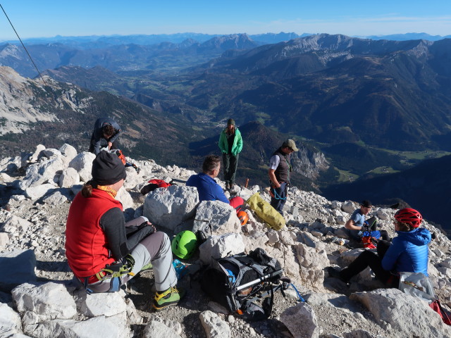 Carmen, ?, Erhard, ?, Axel, ? und Martina am Gro&szlig;en Priel, 2.515 m