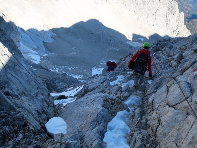 Erhard und Carmen am Weg 260 zwischen Brotfallscharte und K&uuml;hkar
