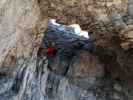 Bert-Rinesch-Klettersteig: Carmen in der 1. Höhle