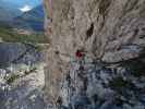 Bert-Rinesch-Klettersteig: Carmen nach der Hosenscheißertraverse