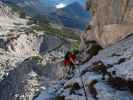 Bert-Rinesch-Klettersteig: Carmen zwischen Hosenscheißertraverse und Reitgrat