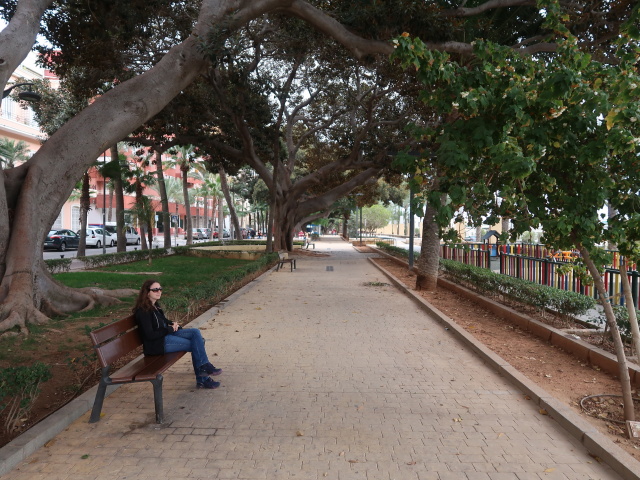 Sabine im Parque Nicolás Salmerón (18. Nov.)