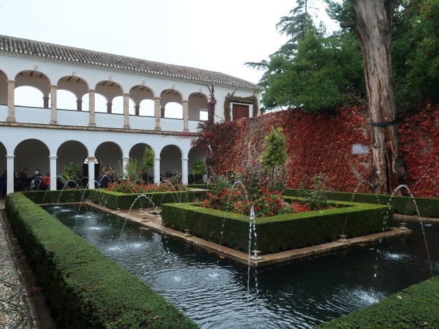 Generalife in der Alhambra in Granada (19. Nov.)