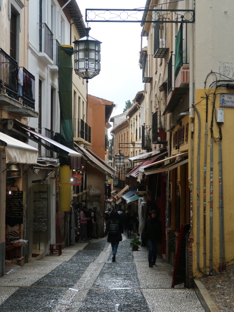 Calle Calderer&iacute;a Nueva in Granada (19. Nov.)