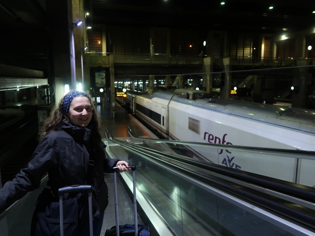 Sabine in der Estaci&oacute;n C&oacute;rdoba Central (19. Nov.)