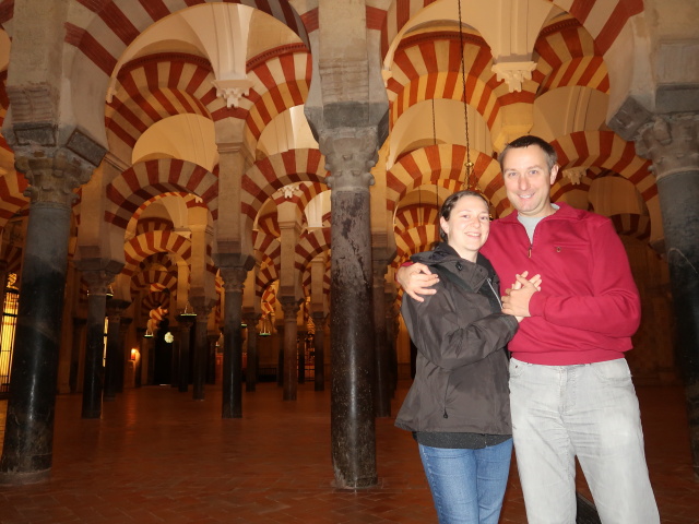 Sabine und ich in der Mezquita-Catedral de C&oacute;rdoba (20. Nov.)