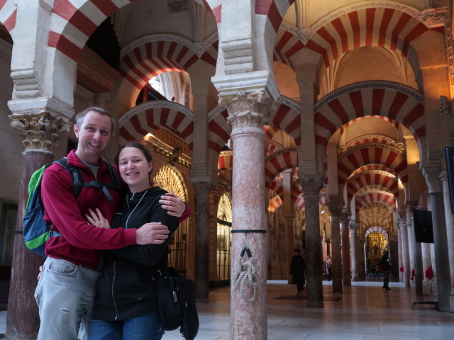 Ich und Sabine in der Mezquita-Catedral de C&oacute;rdoba (20. Nov.)