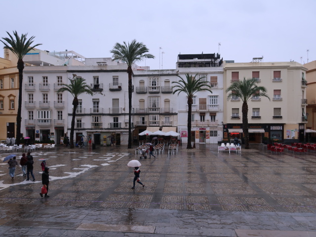 Plaza de la Catedral in C&aacute;diz (22. Nov.)