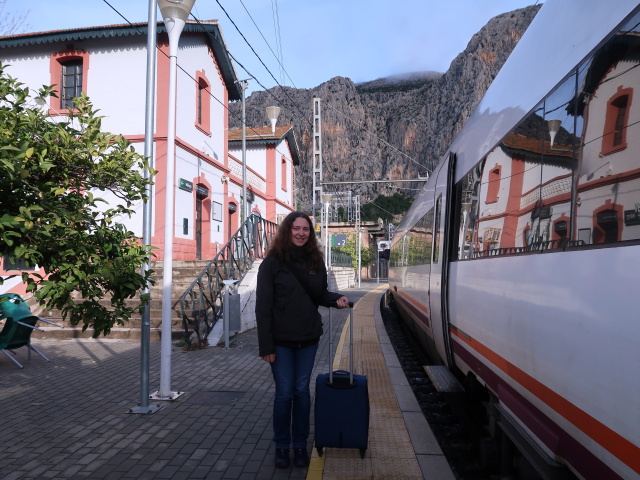 Sabine in der Estaci&oacute;n El Chorro (23. Nov.)