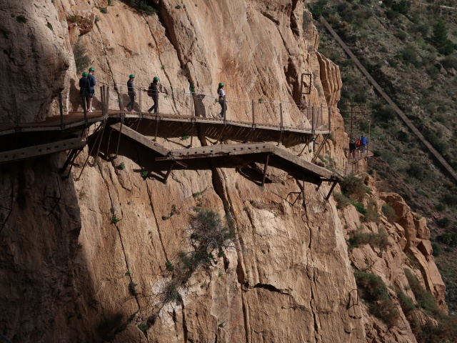 Caminito del Rey: nach der H&auml;ngebr&uuml;cke (23. Nov.)