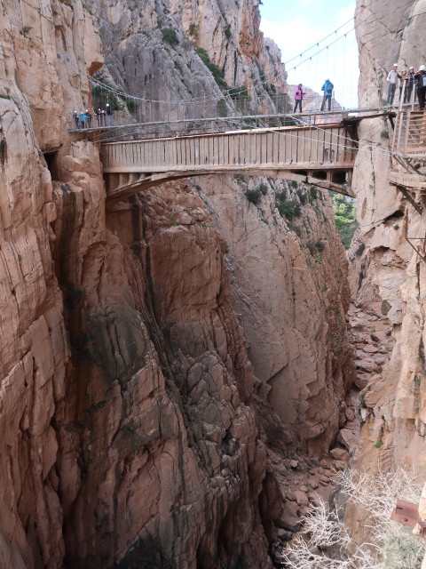 Caminito del Rey: Hängebrücke und Kanalbrücke (23. Nov.)