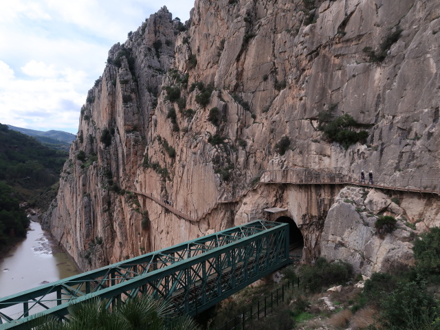 Caminito del Rey: nach der H&auml;ngebr&uuml;cke (23. Nov.)