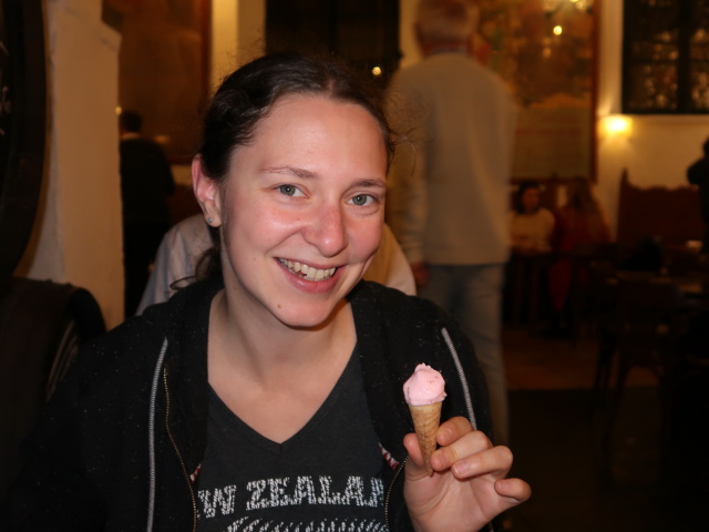 Sabine im El Pimpi in M&aacute;laga (23. Nov.)