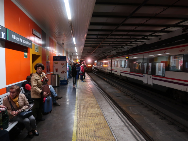 Estaci&oacute;n M&aacute;laga Mar&iacute;a Zambrano (24. Nov.)