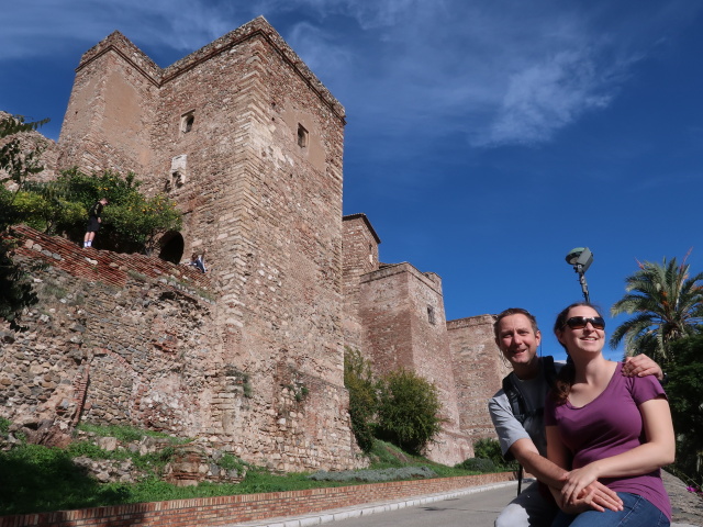 Ich und Sabine beim Alcazaba de M&aacute;laga (24. Nov.)