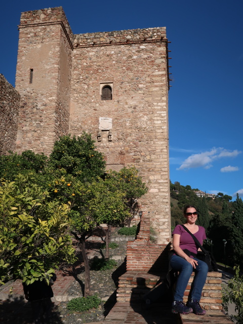 Sabine im Alcazaba de M&aacute;laga (24. Nov.)
