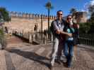 Ich und Sabine im Alcázar de los Reyes Cristianos in Córdoba (20. Nov.)