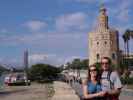 Sabine und ich beim Torre del Oro in Sevilla (21. Nov.)