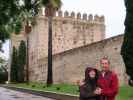 Sabine und ich beim Alcázar de Jerez de la Frontera (22. Nov.)