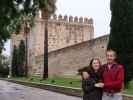 Sabine und ich beim Alcázar de Jerez de la Frontera (22. Nov.)