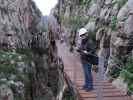 Caminito del Rey: Sabine in der Desfiladero de Gaitanejo (23. Nov.)