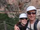 Caminito del Rey: Sabine und ich in der Desfiladero de Gaitanejo (23. Nov.)