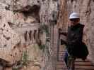 Caminito del Rey: Sabine in der Desfiladero de Los Gaitanes (23. Nov.)