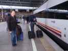 Sabine in der Estación Malaga Maria Zambrano (23. Nov.)