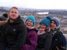 Thomas, Kathrin, Mirijam und Sebastian auf der Fischerbastei (23. Dez.)