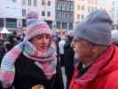 Stephanie und Papa am Stephansplatz