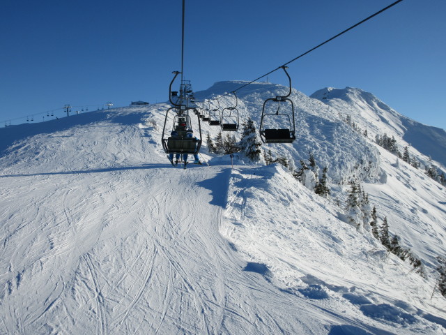 Hornabfahrt vom Gipfellift aus